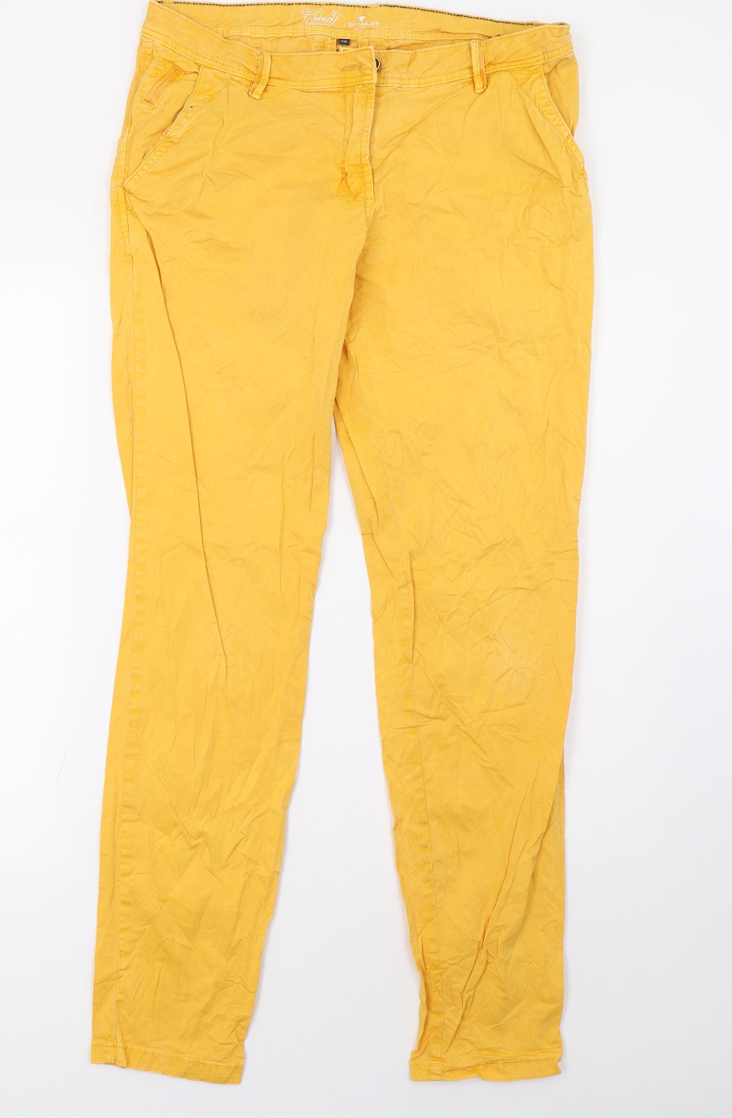 TOM TAILOR Mens Yellow   Trousers  Size 32 L32 in