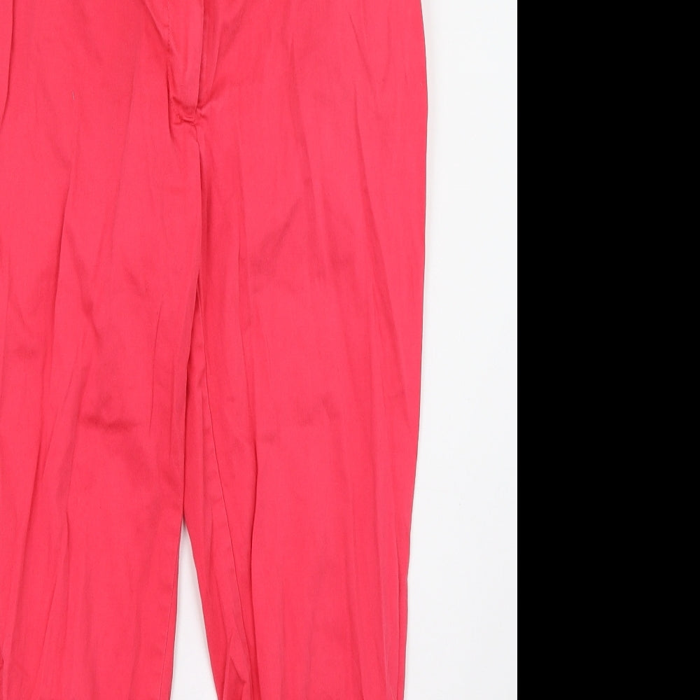 H&M Womens Pink   Trousers  Size 8 L26 in