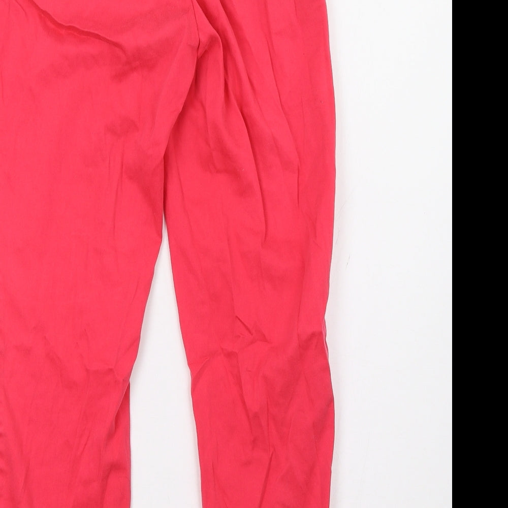 H&M Womens Pink   Trousers  Size 8 L26 in