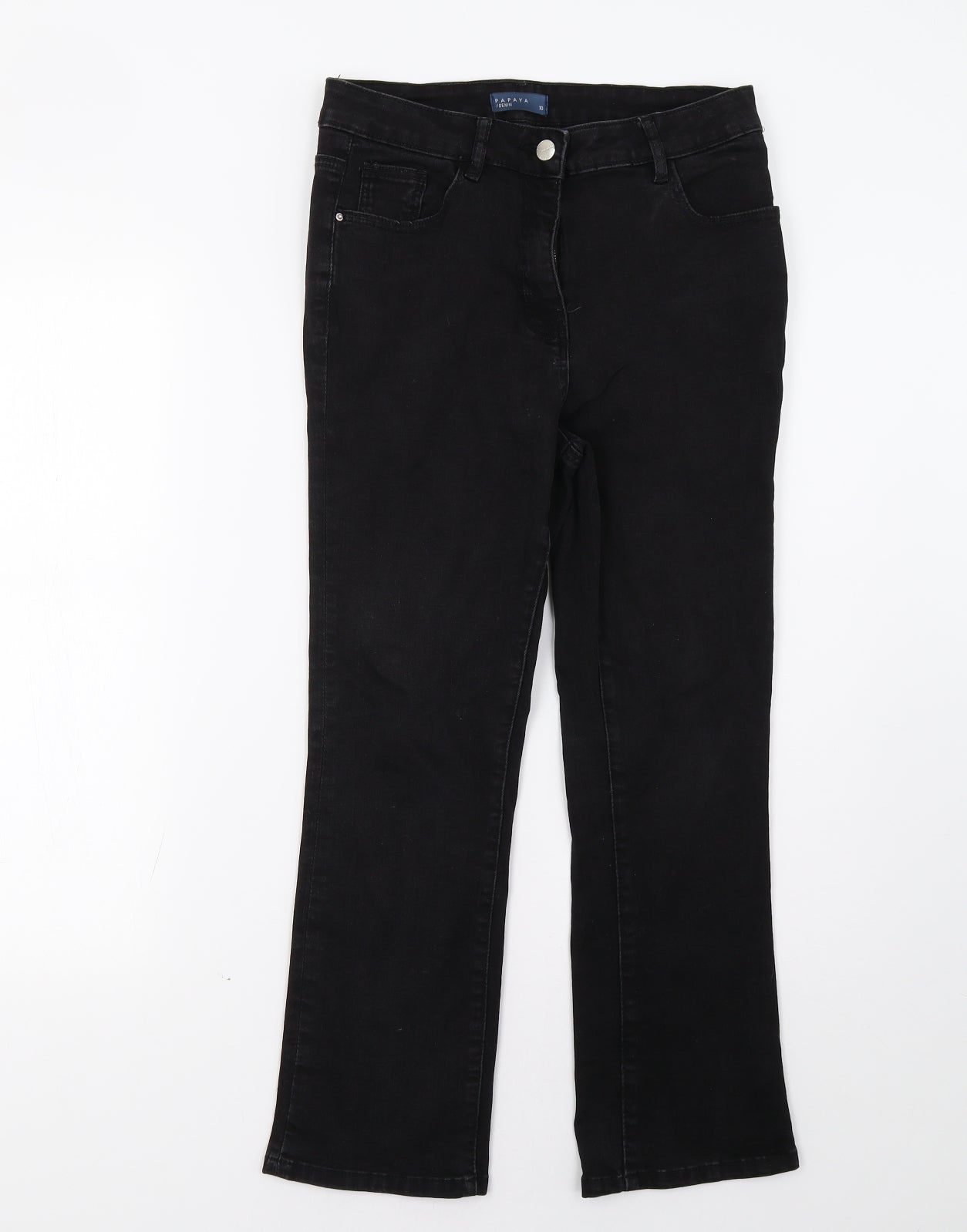 Matalan Womens Black   Straight Jeans Size 10 L28 in
