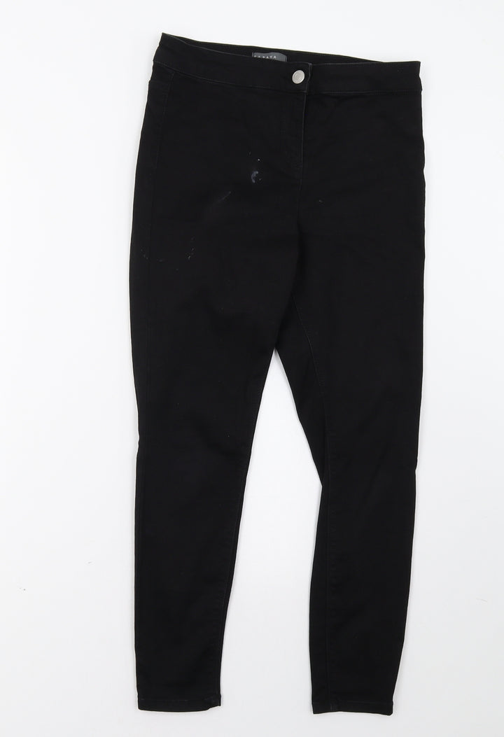 Matalan Womens Black Skinny Jeans Size 10 L28 in