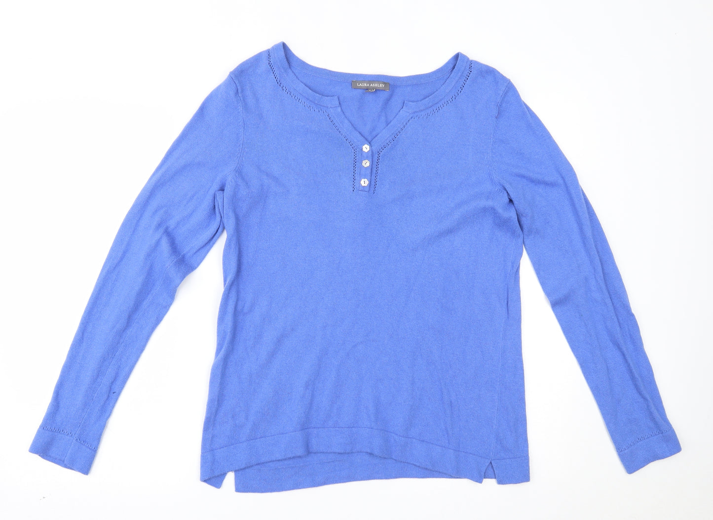Laura Ashley Womens Blue   Basic Blouse Size 14