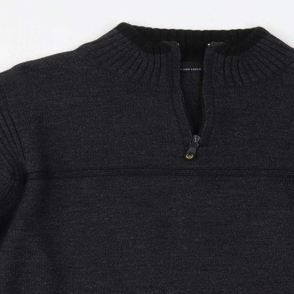 Duck and Cover Mens Black   Pullover Jumper Size XL