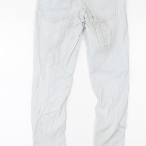 H&M Womens Blue  Denim Skinny Jeans Size 10 L28 in