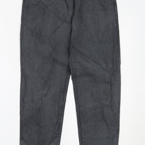 Preworn Womens Black Polka Dot  Trousers  Size L L27 in