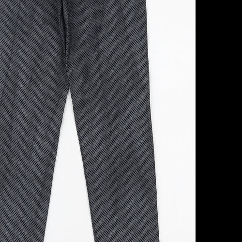 Preworn Womens Black Polka Dot  Trousers  Size L L27 in