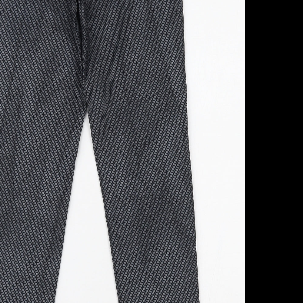 Preworn Womens Black Polka Dot  Trousers  Size L L27 in