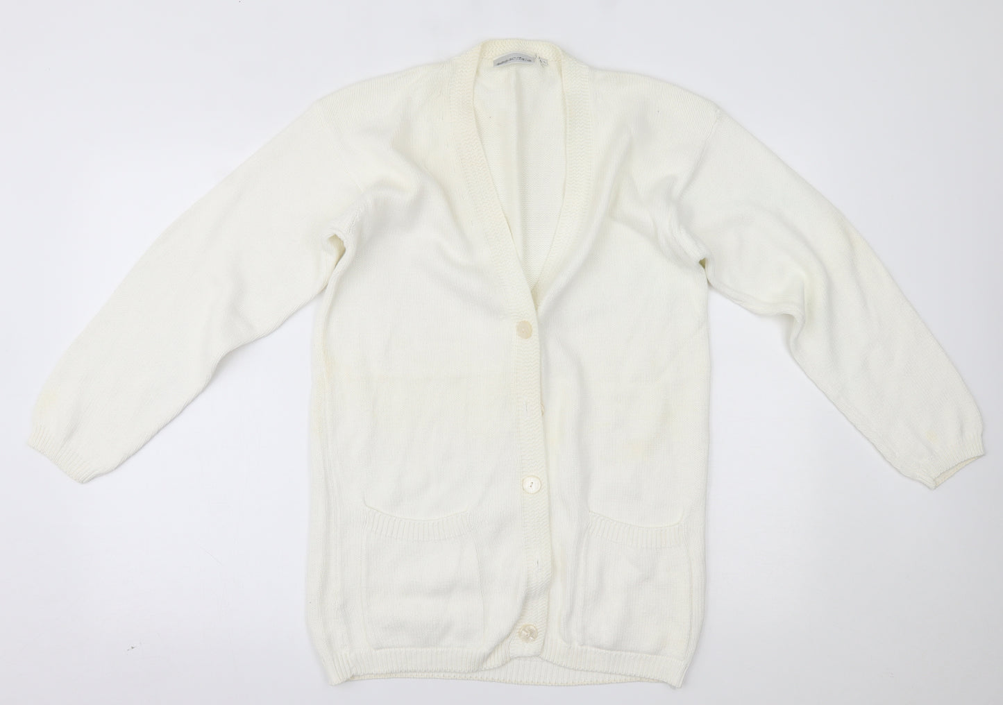 Essentials Womens White   Cardigan Jumper Size 10