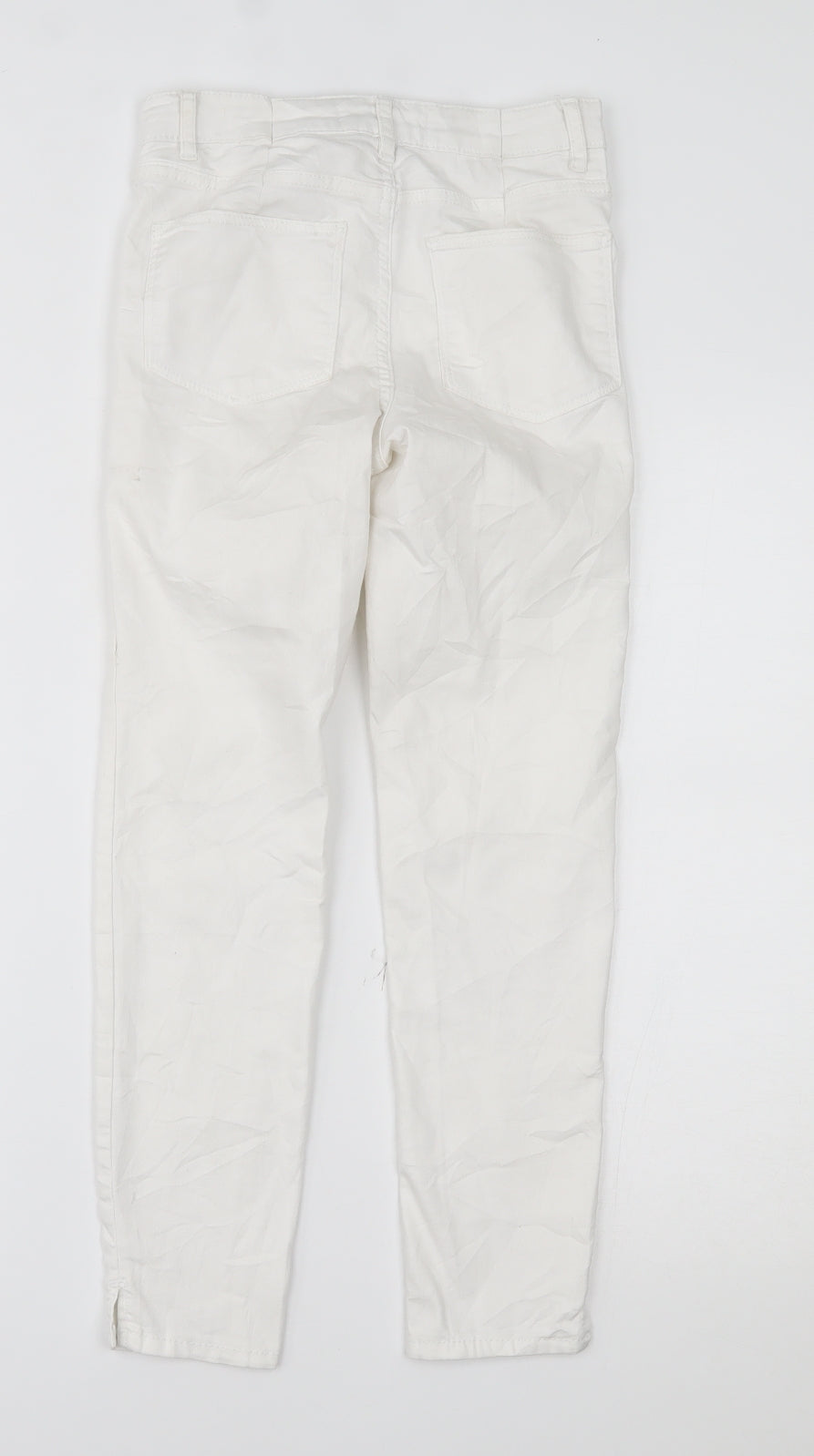 SINSAY Womens White  Denim Cropped Jeans Size 8 L23 in