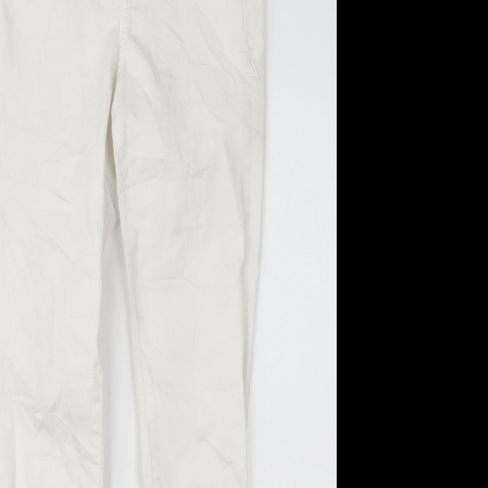 SINSAY Womens White  Denim Cropped Jeans Size 8 L23 in