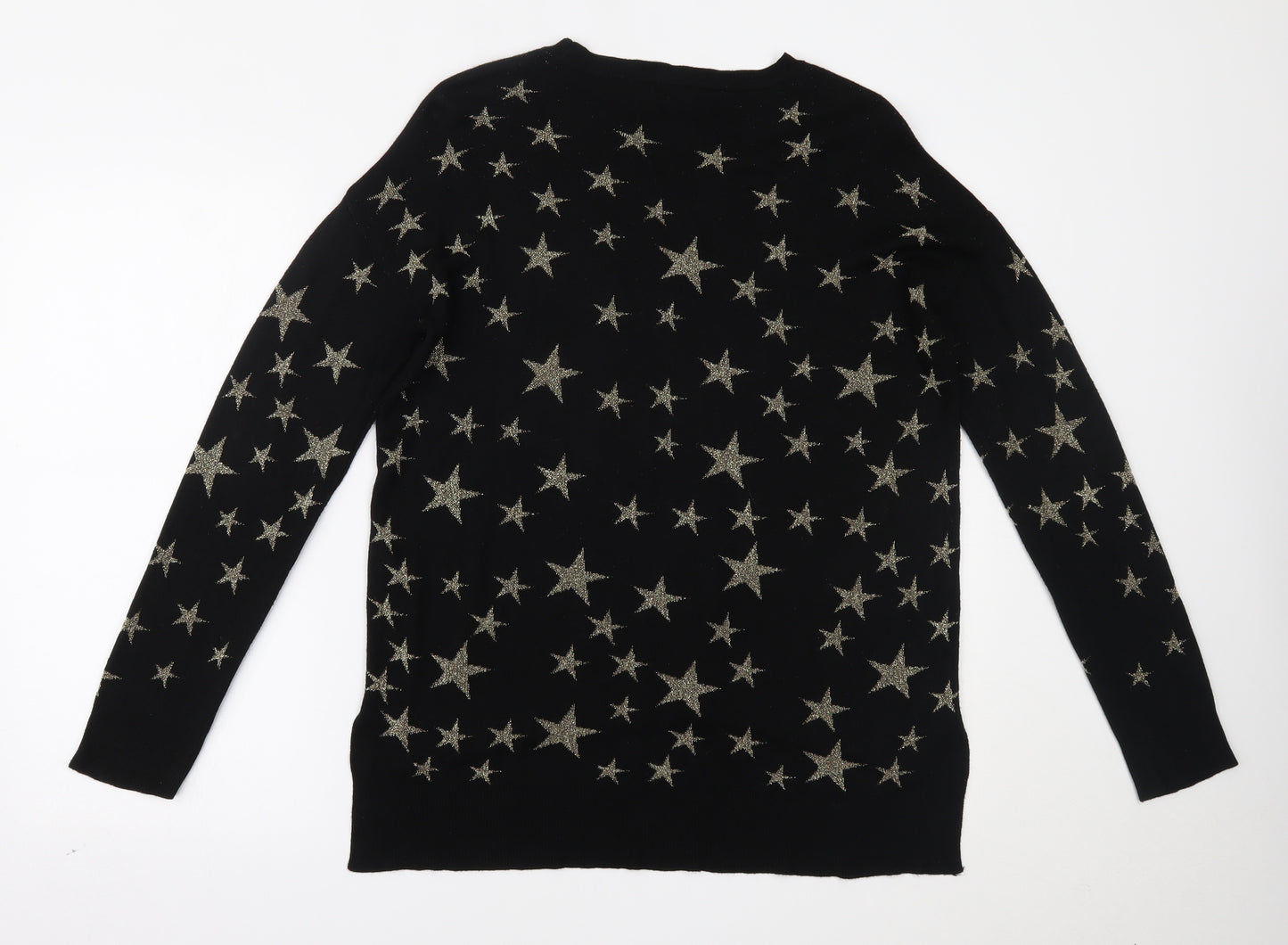 F&F Womens Black Polka Dot  Basic Blouse Size 14