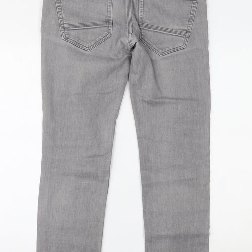 Burton Mens Grey  Denim Straight Jeans Size 34 L32 in