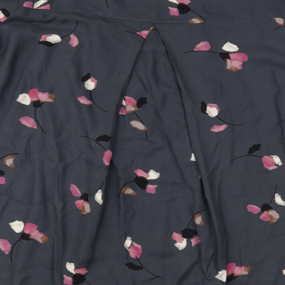 JUNAROSE Womens Grey Floral  Basic Blouse Size 22