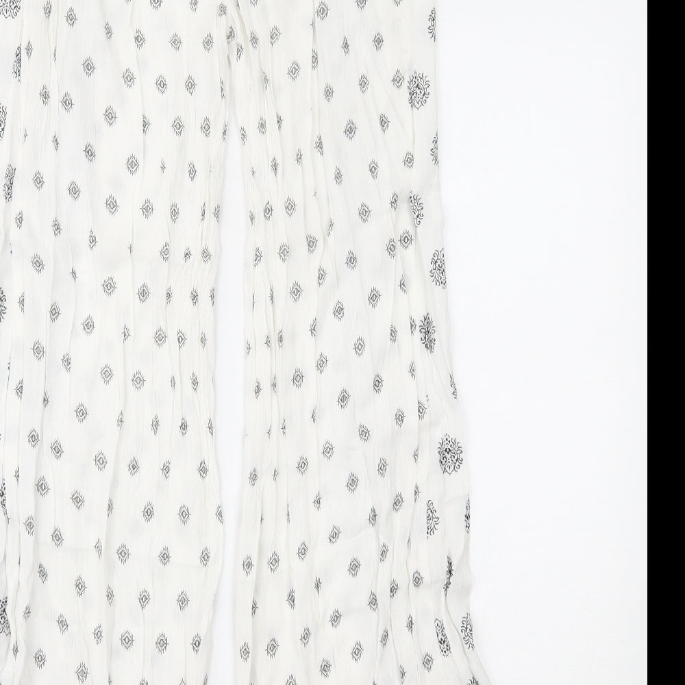 Primark Womens White   Trousers  Size 4 L28 in