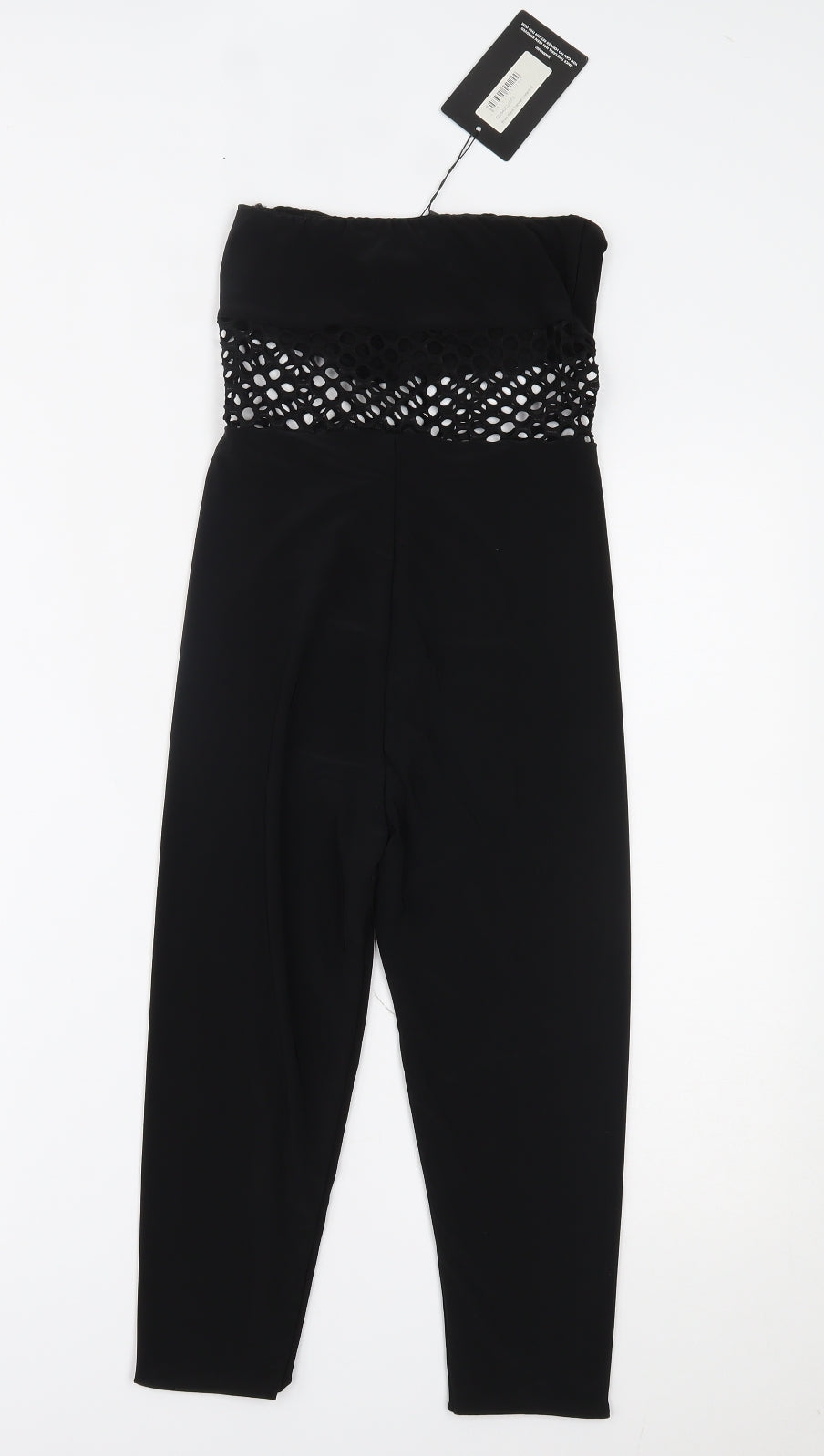 PRETTYLITTLETHING Womens Black   Playsuit One-Piece Size 6 L15 in
