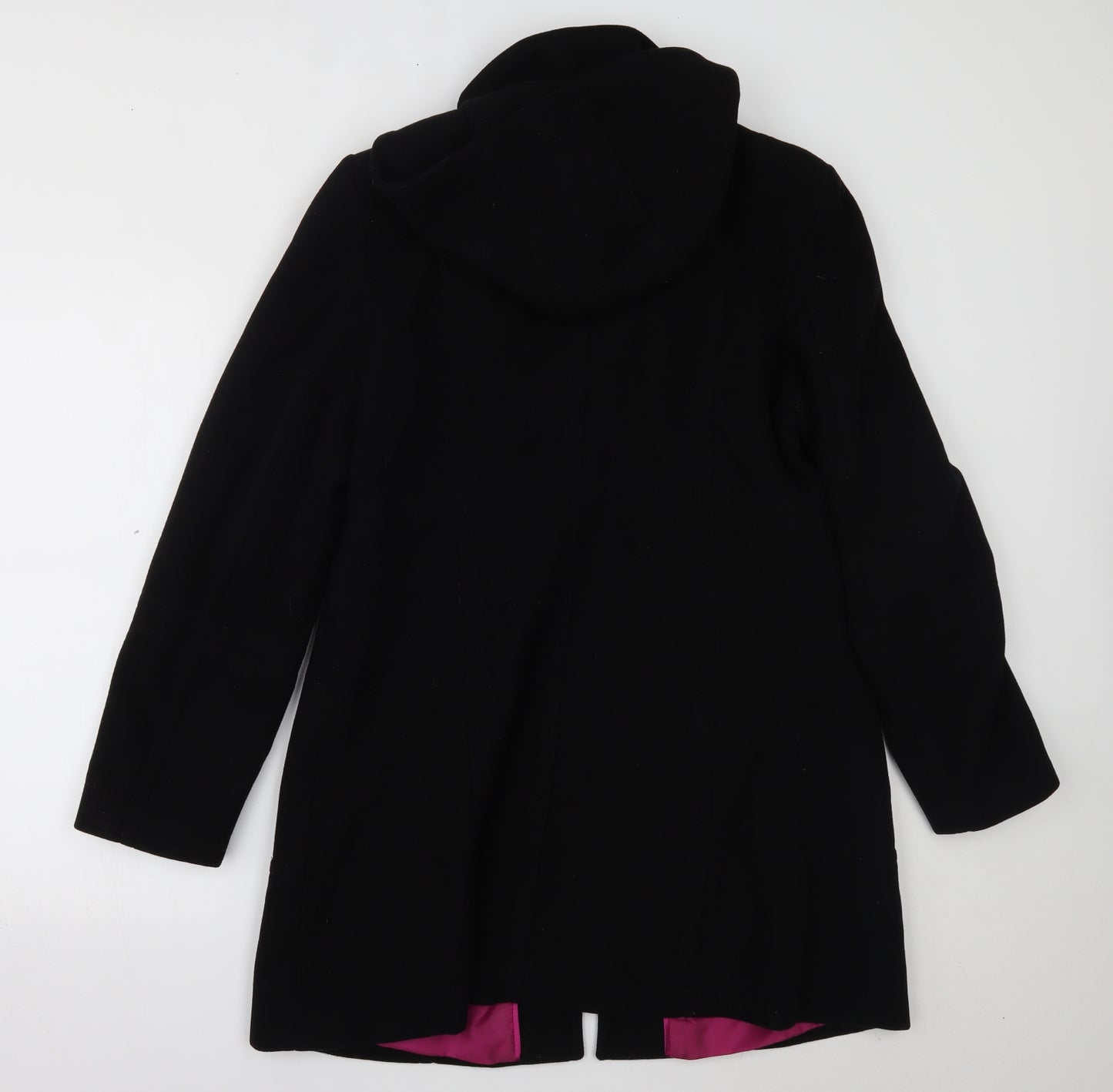 NEXT Womens Black   Overcoat Coat Size 10