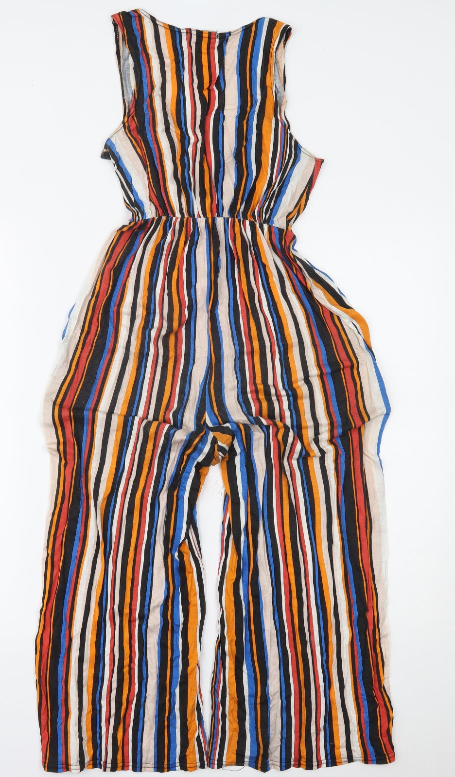 Boohoo Womens Multicoloured Striped  Playsuit One-Piece Size 6