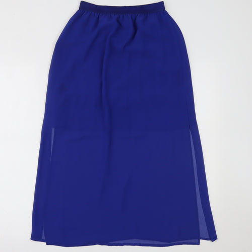 H&M Womens Blue   A-Line Skirt Size 8
