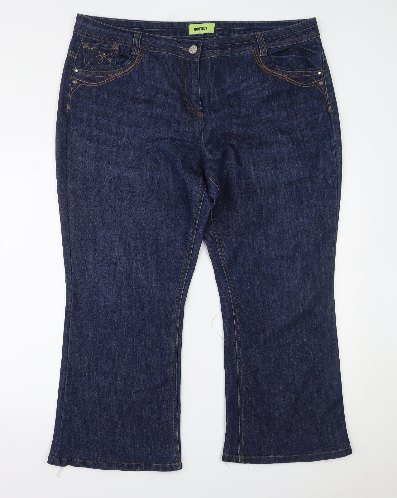 George Womens Blue  Denim Bootcut Jeans Size 20 L25 in