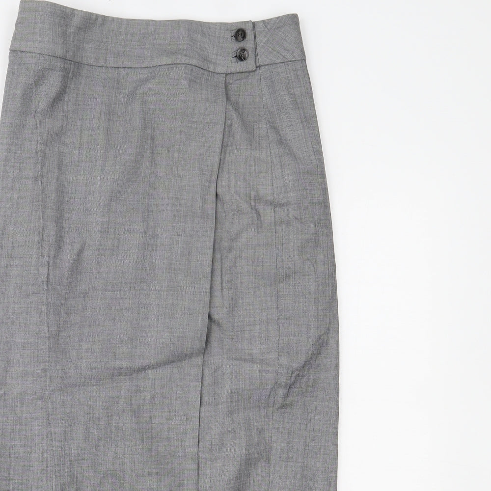Faconnable Womens Grey   Straight & Pencil Skirt Size 10
