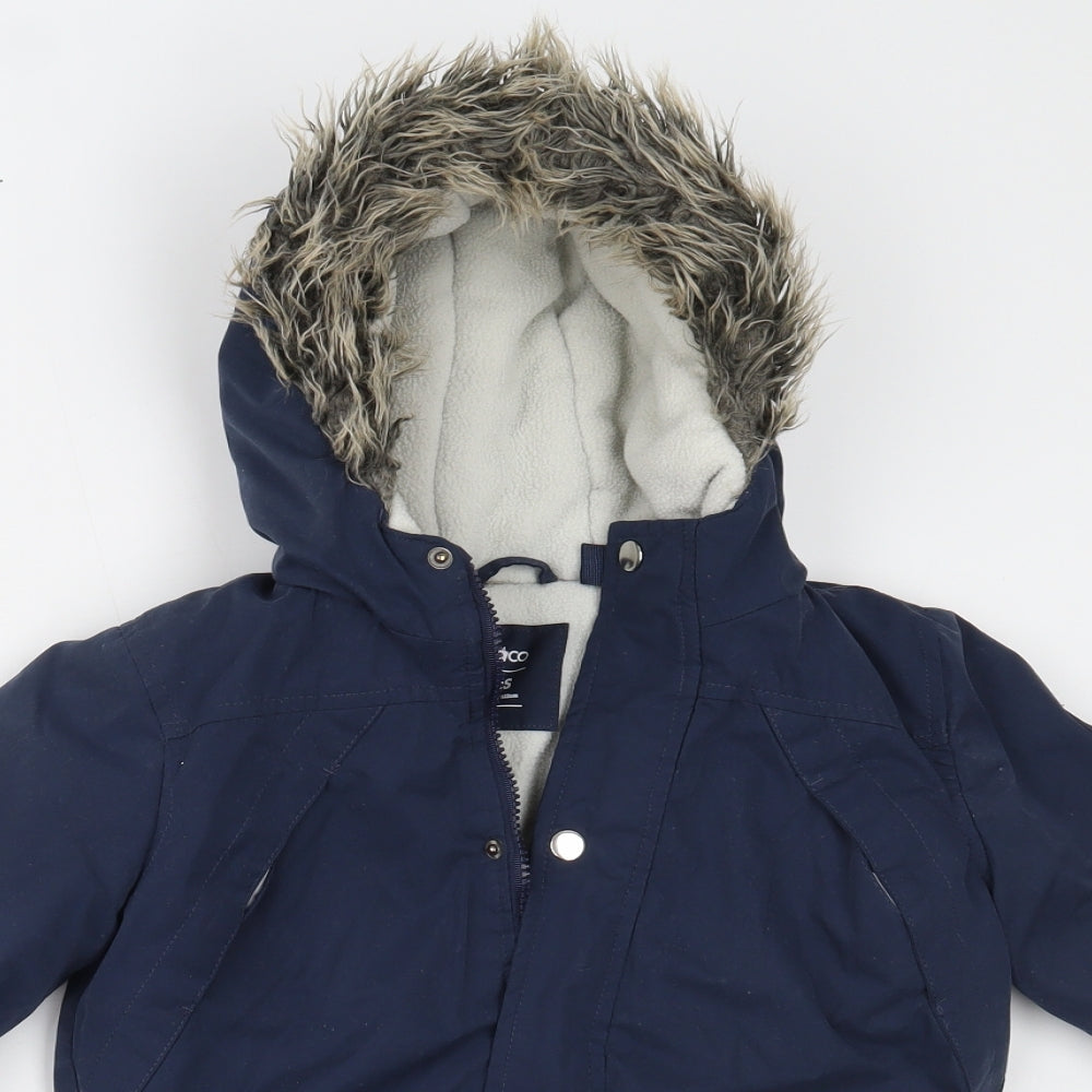 pep&co Boys Blue   Overcoat Coat Size 6-7 Years