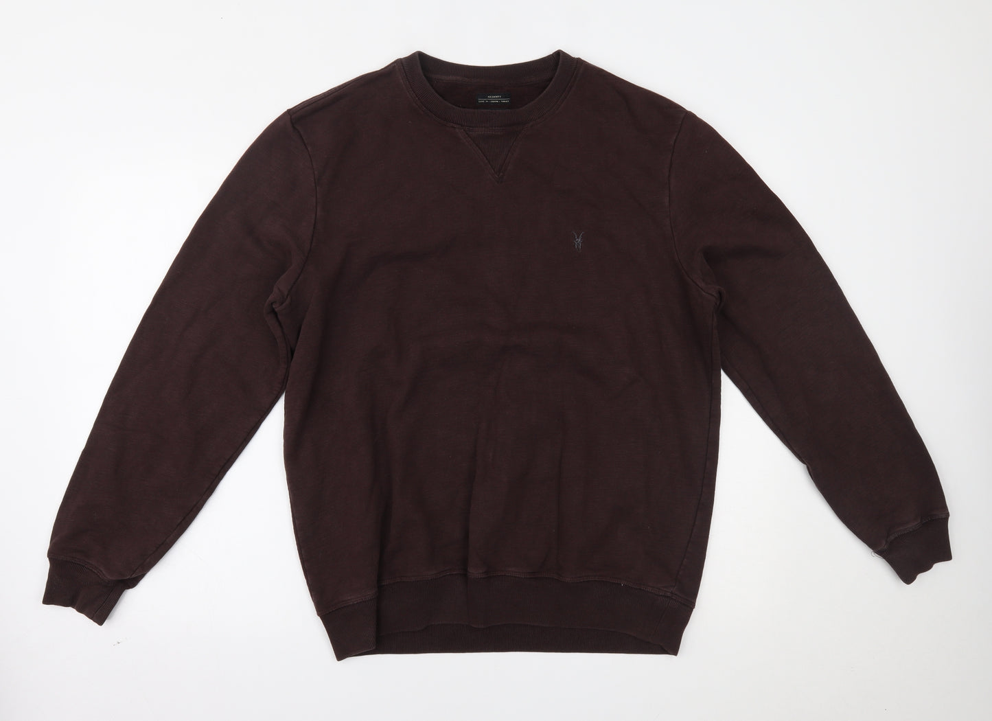 AllSaints Mens Brown   Pullover Sweatshirt Size L