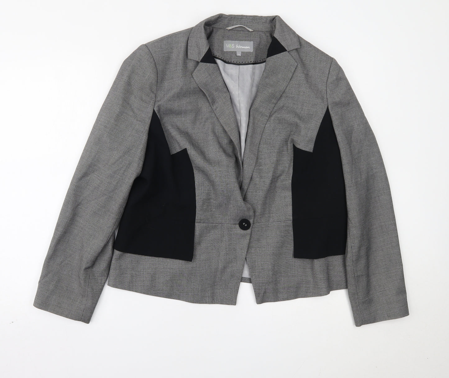 Marks and Spencer Womens Grey   Jacket Blazer Size 20