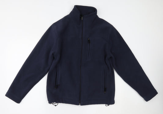 Front view of SACTIVE men’s blue jacket, size S