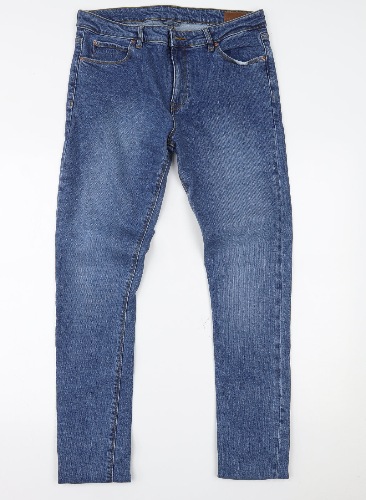ASOS Mens Blue  Denim Skinny Jeans Size 33 in L34 in