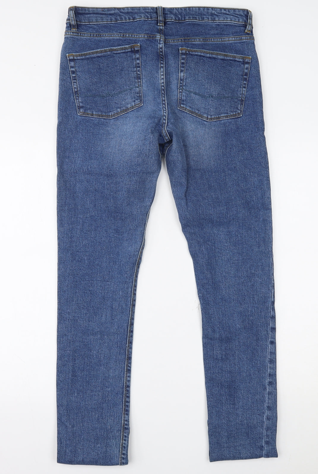 ASOS Mens Blue  Denim Skinny Jeans Size 33 in L34 in