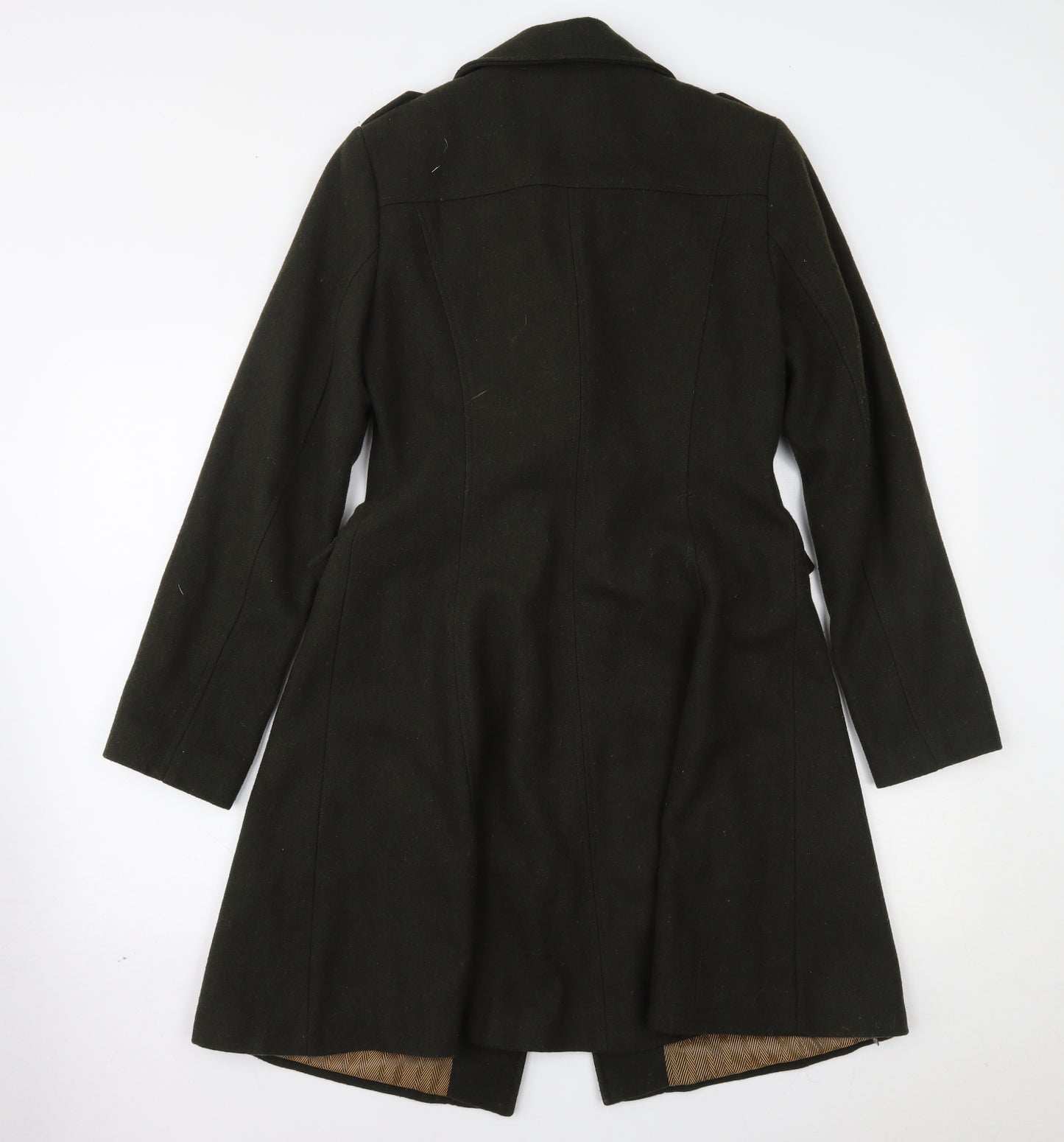 George Womens Green   Trench Coat Coat Size 10