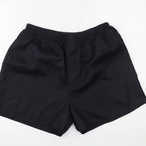 Preworn Womens Black Paisley  Sweat Shorts Size XL