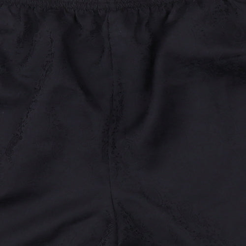 Preworn Womens Black Paisley  Sweat Shorts Size XL