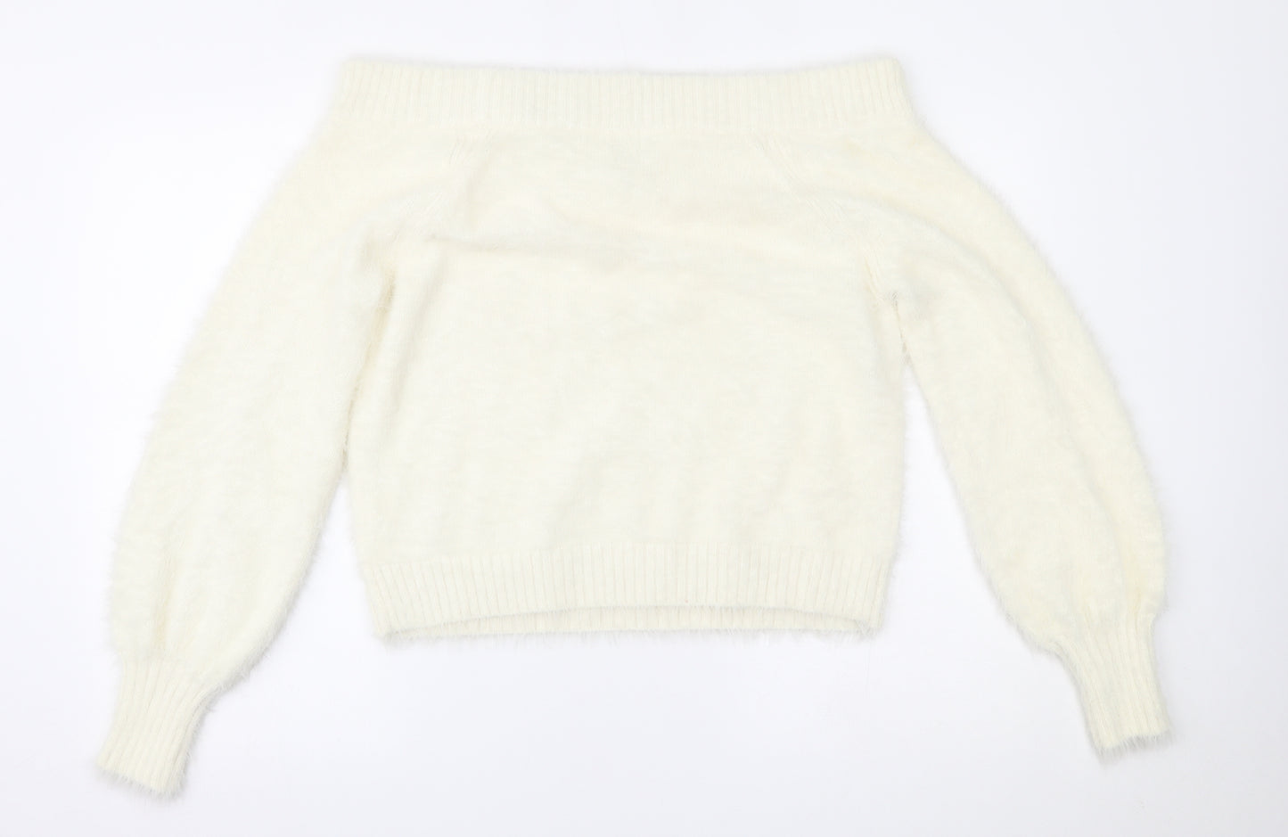 River Island Womens White   Pullover Jumper Size 14