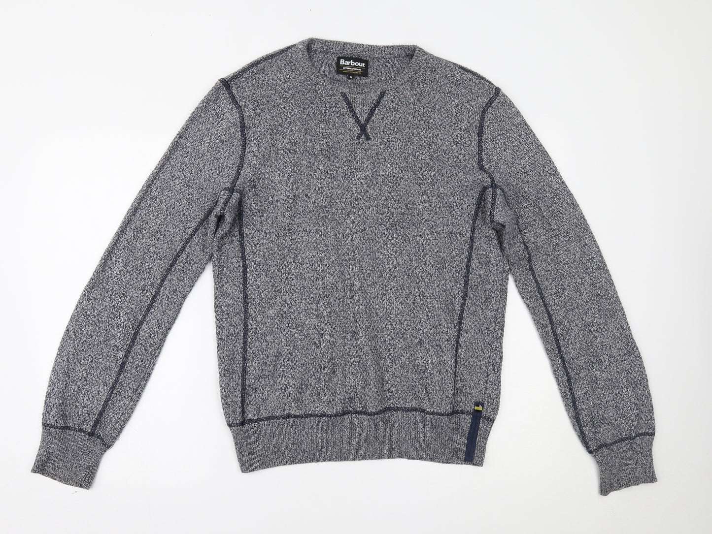 Barbour Mens Grey   Pullover Jumper Size M