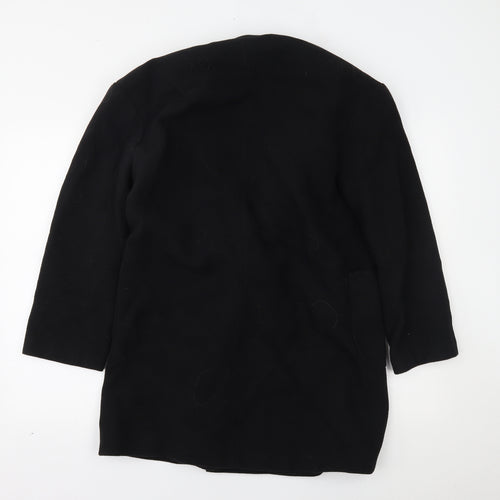 Marks and Spencer Womens Black   Overcoat Coat Size 10