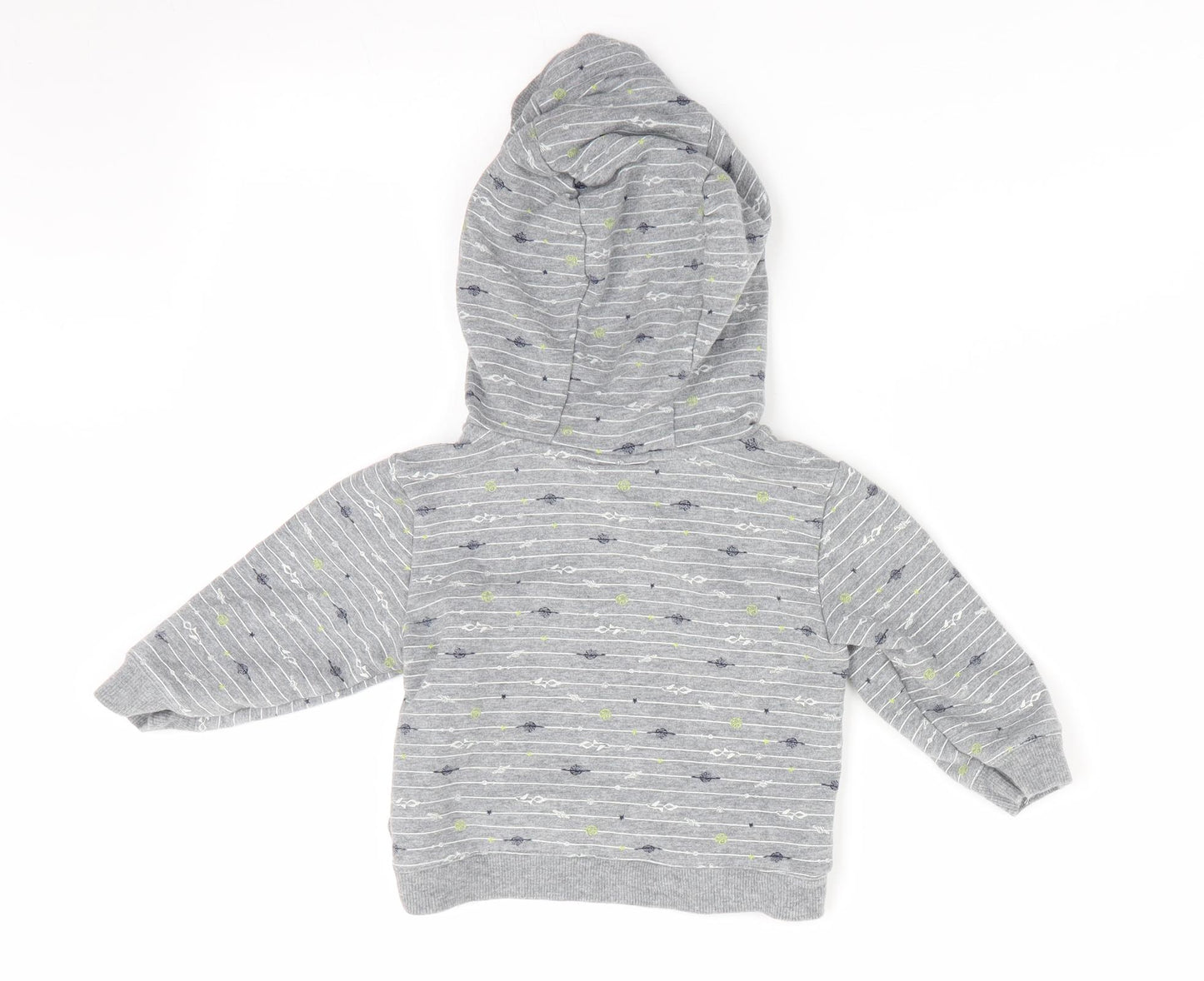 Jarvis Archer Boys Grey Striped  Pullover Jumper Size 9-12 Months  - Hoodie
