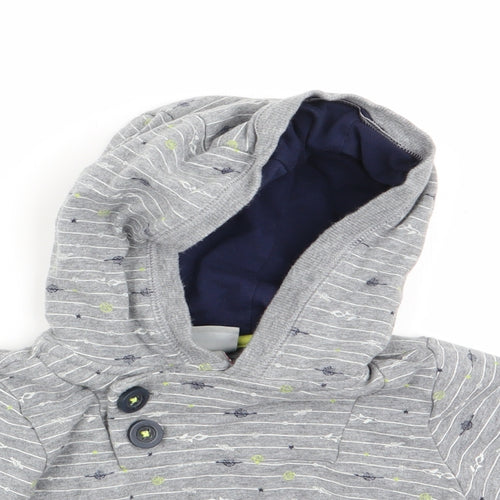Jarvis Archer Boys Grey Striped  Pullover Jumper Size 9-12 Months  - Hoodie