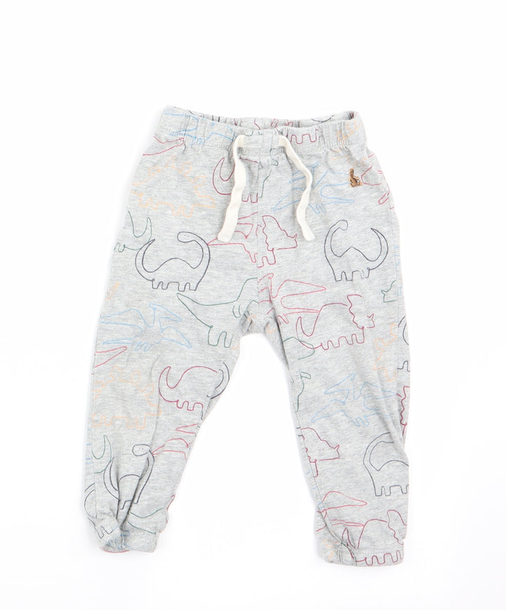 Gap Baby Grey Animal Print Jogger Trousers Size 12-18 Months