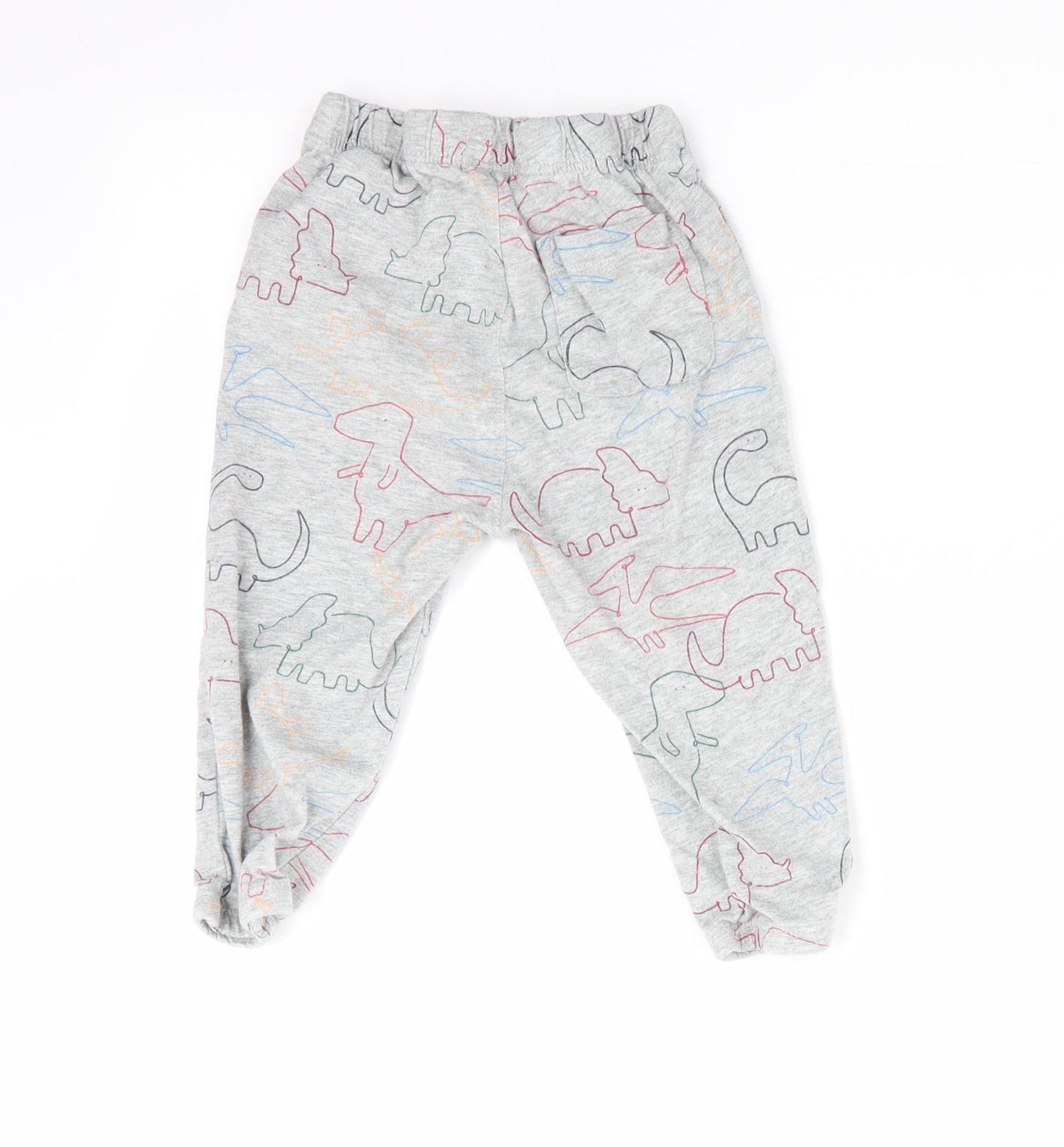 Gap Baby Grey Animal Print  Jogger Trousers Size 12-18 Months