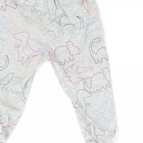 Gap Baby Grey Animal Print  Jogger Trousers Size 12-18 Months