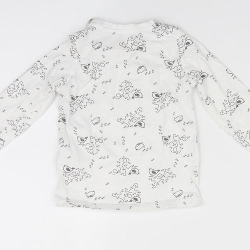 Lupilu Baby White Animal Print  Basic Casual Size 12-18 Months  - Bird print