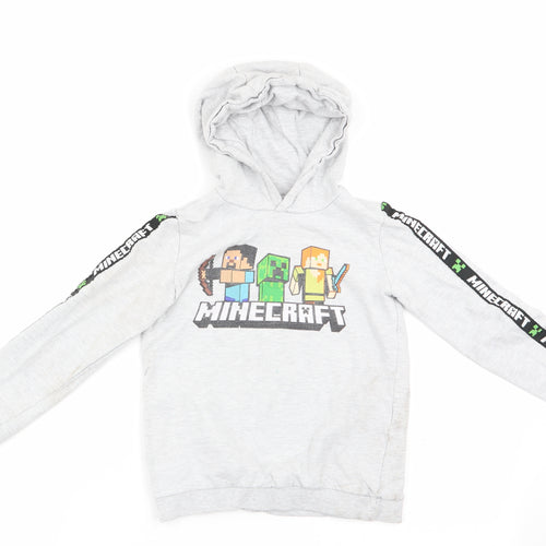 Mojang Boys Grey   Pullover Hoodie   - Minecraft