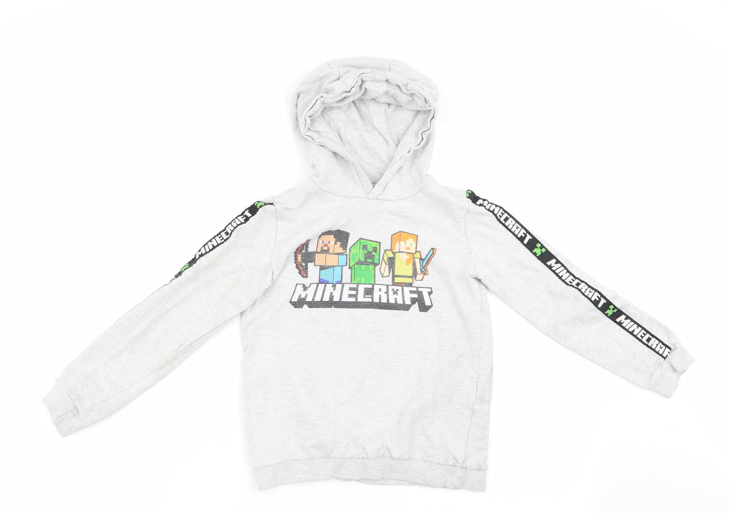 Mojang Boys Grey   Pullover Hoodie   - Minecraft