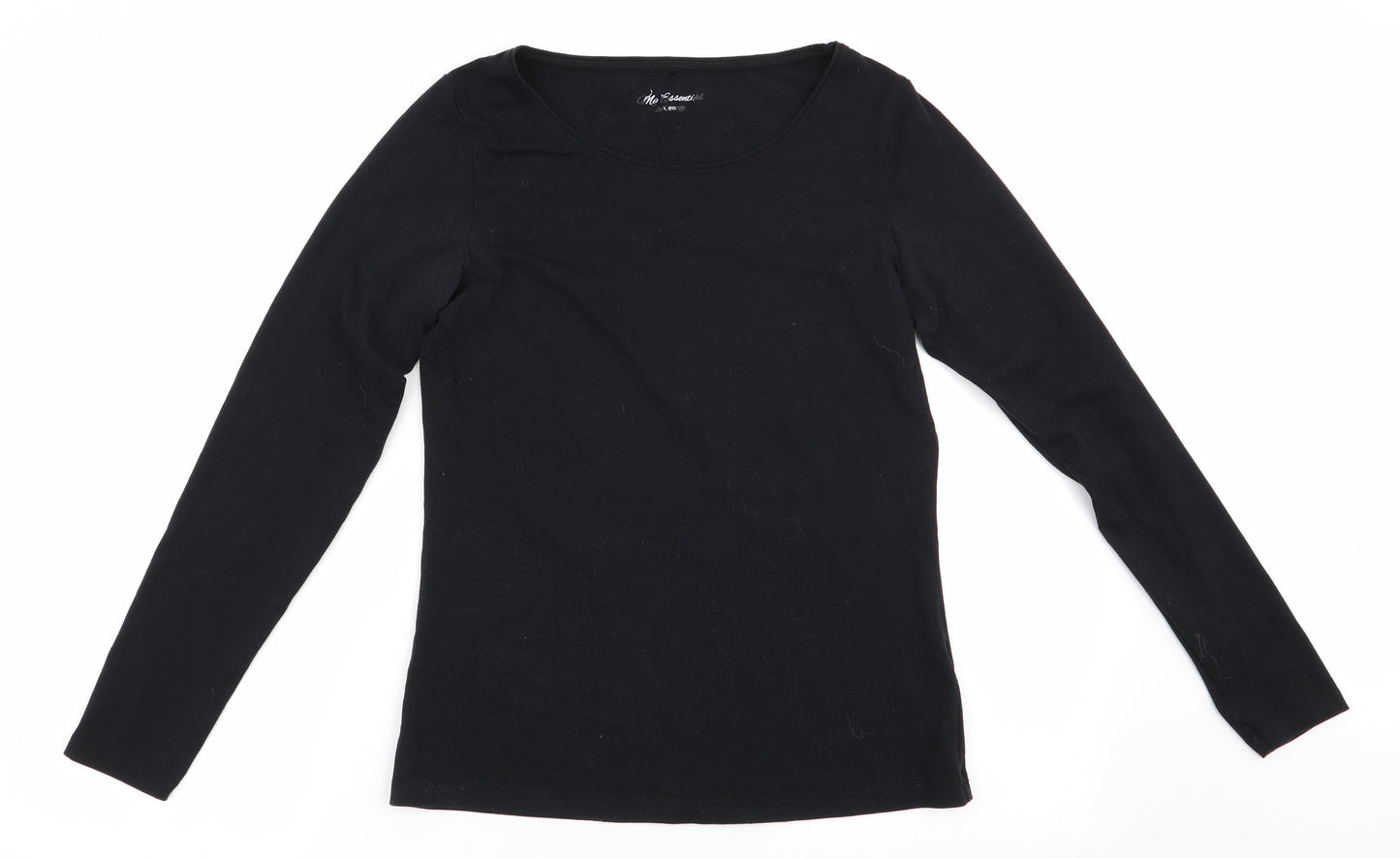 My Essential by George Womens Black   Basic T-Shirt Size 10