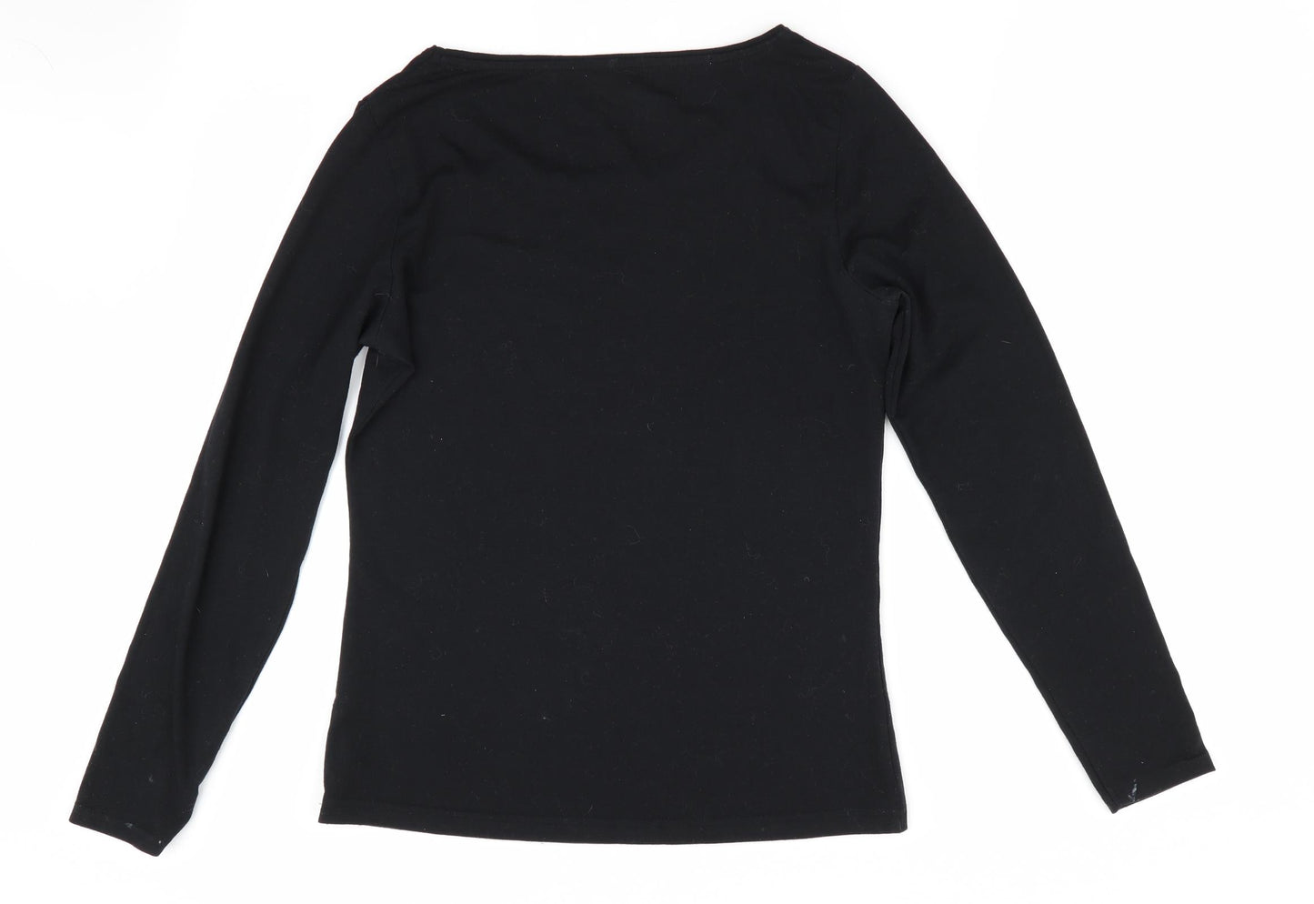 My Essential by George Womens Black   Basic T-Shirt Size 10