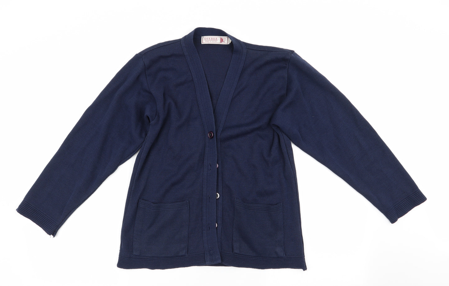 Double K Womens Blue   Cardigan Jumper Size 10