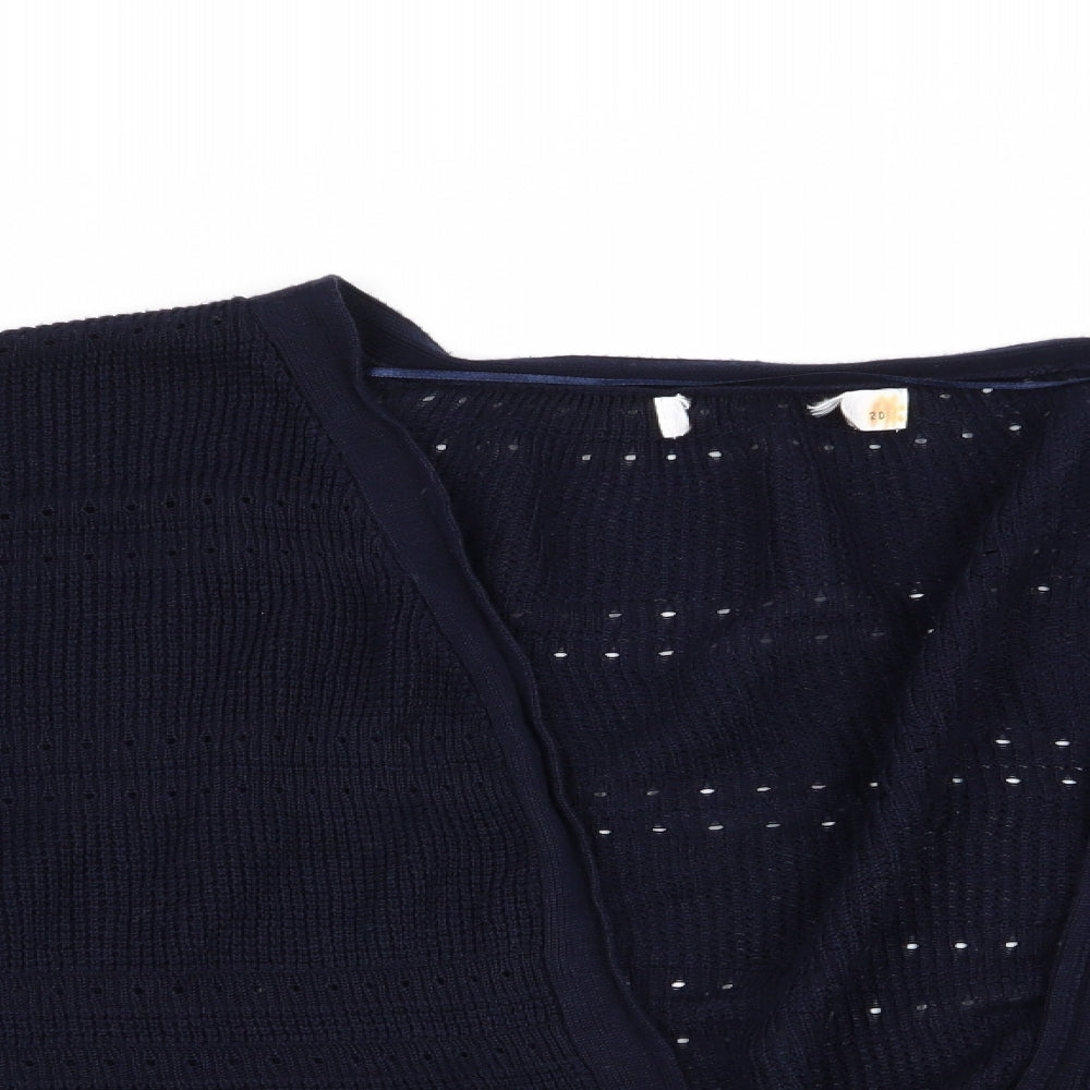 Matalan Womens Blue   Cardigan Jumper Size 20