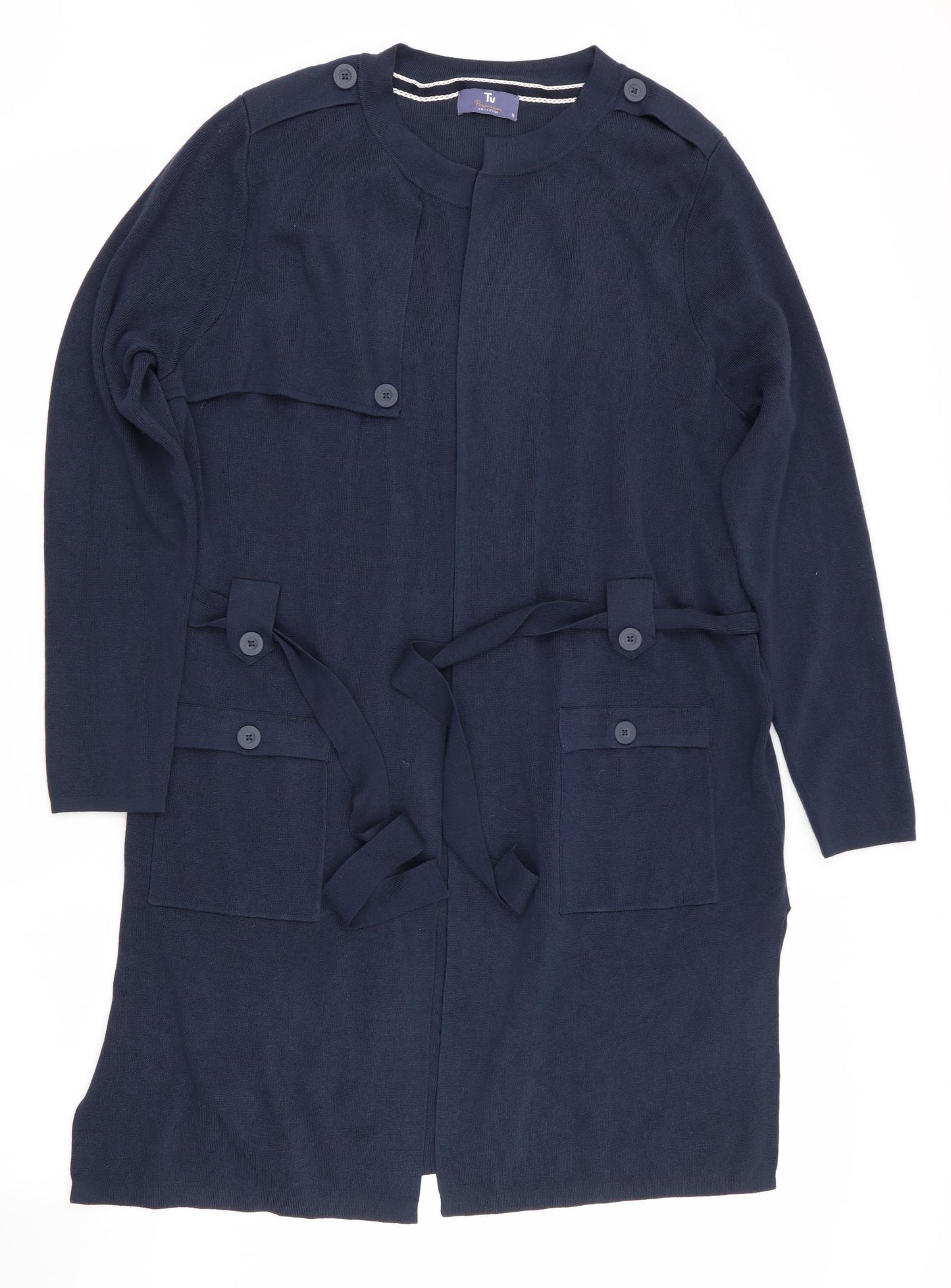 TU Womens Blue   Cardigan Jumper Size 16  - Longline Cardigan