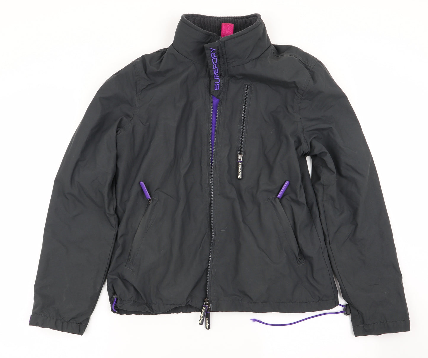 Superdry Womens Black   Windbreaker Coat Size L